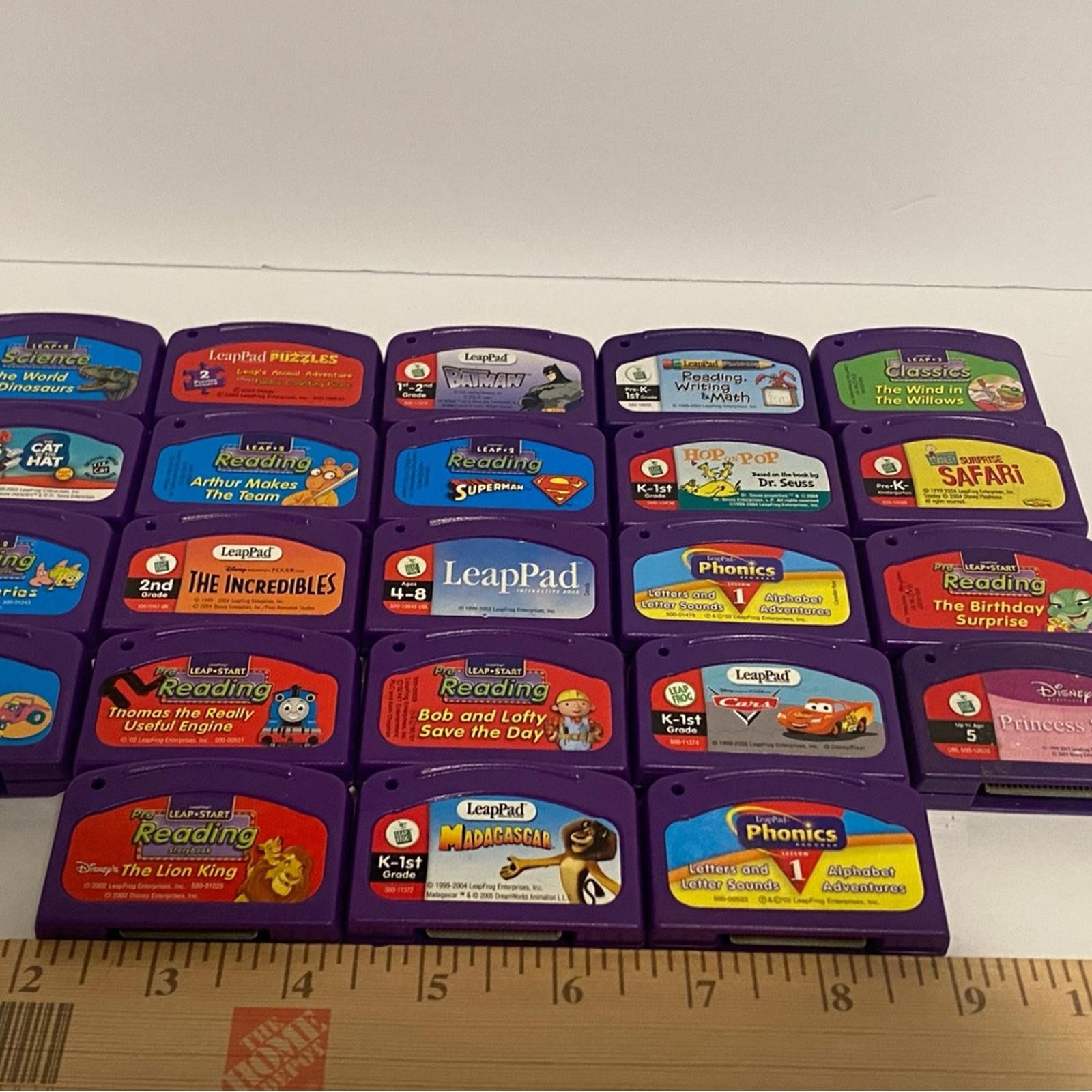 LEAP FROG Learning System Purple Lot of 23