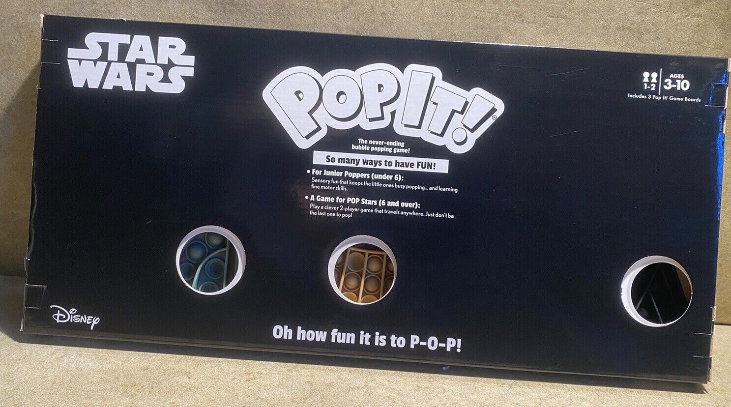 Disney Pop It! 3 Pack Your Choice of Mickey or Star Wars Variety 3 Pack