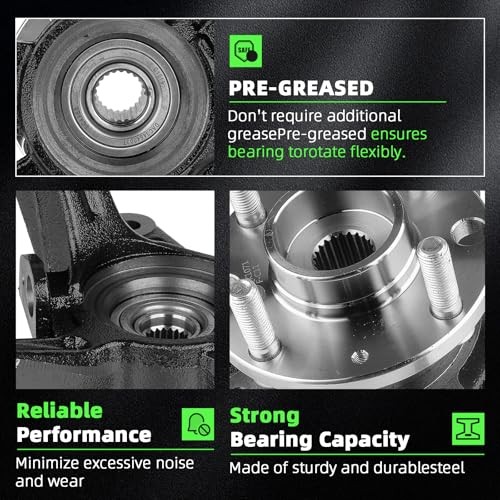 Front Steering Knuckle & Wheel Bearing Hub Assembly Front Right Passenger Side