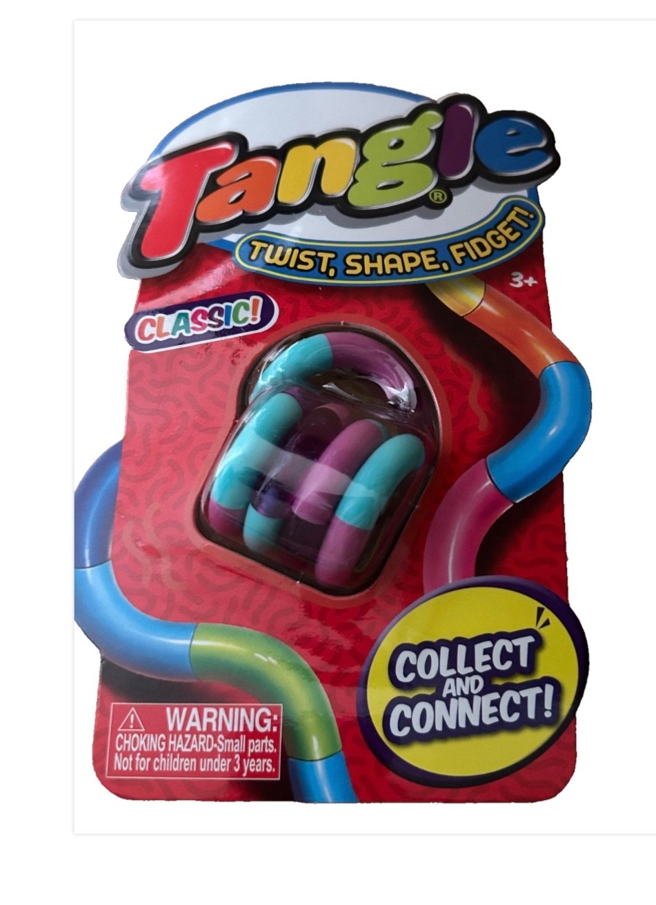 New Tangle Classic purple and teal bluFidget Stress ADHD Autism SEN Sensory toy