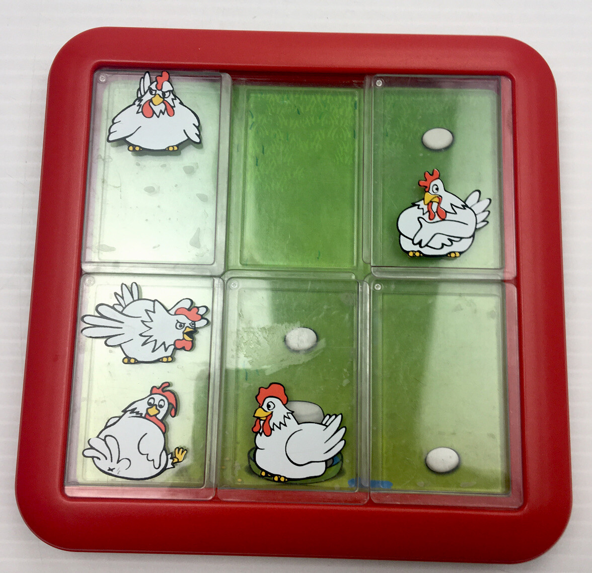 Retro Chicken & Eggs Squares Toy 1990