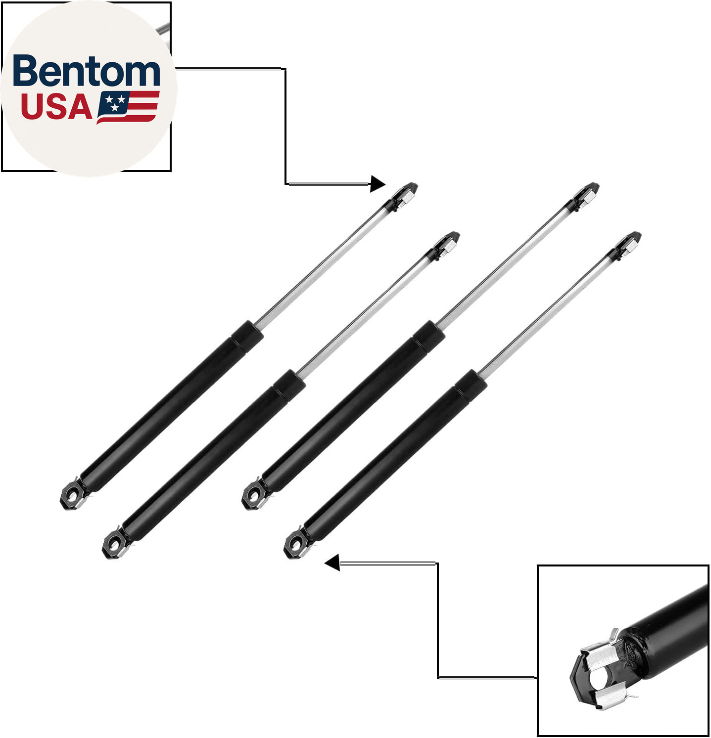 4422 Lift Supports Fit for Chevrolet Camaro 1982-1983 1985-1992,For Pontiac Fire