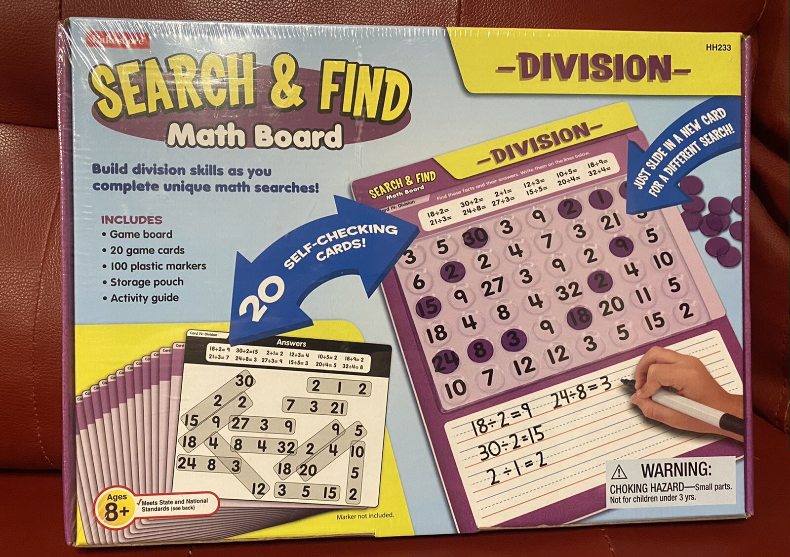 LAKESHORE EDUCATIONAL PRODUCT SEARCH & FIND SUBTRACTION SKILL MATH BOARD SEALE