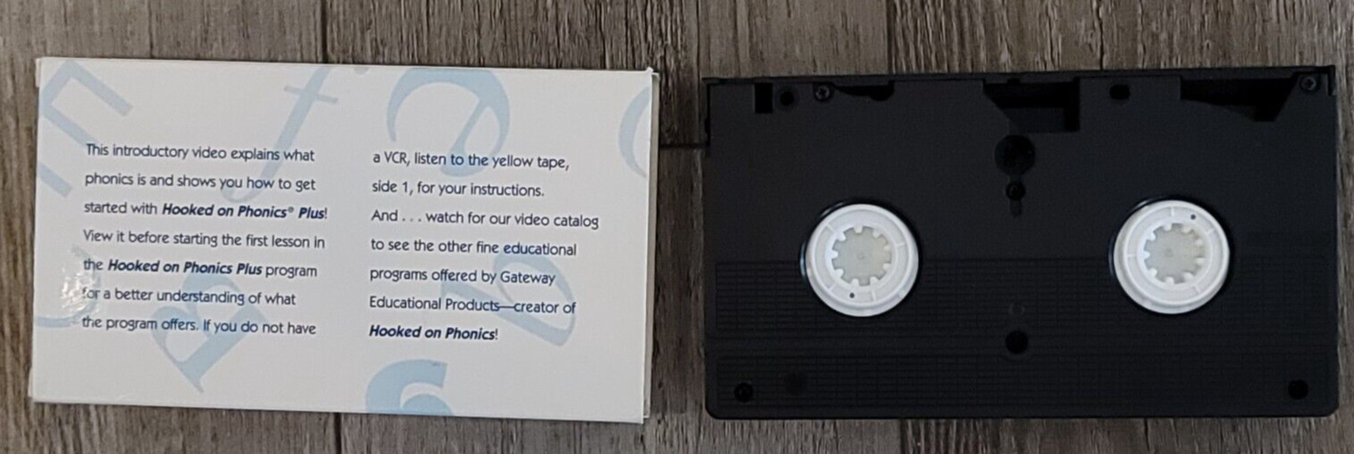 Hooked on Phonics Plus! Program Introductory Videotape VHS