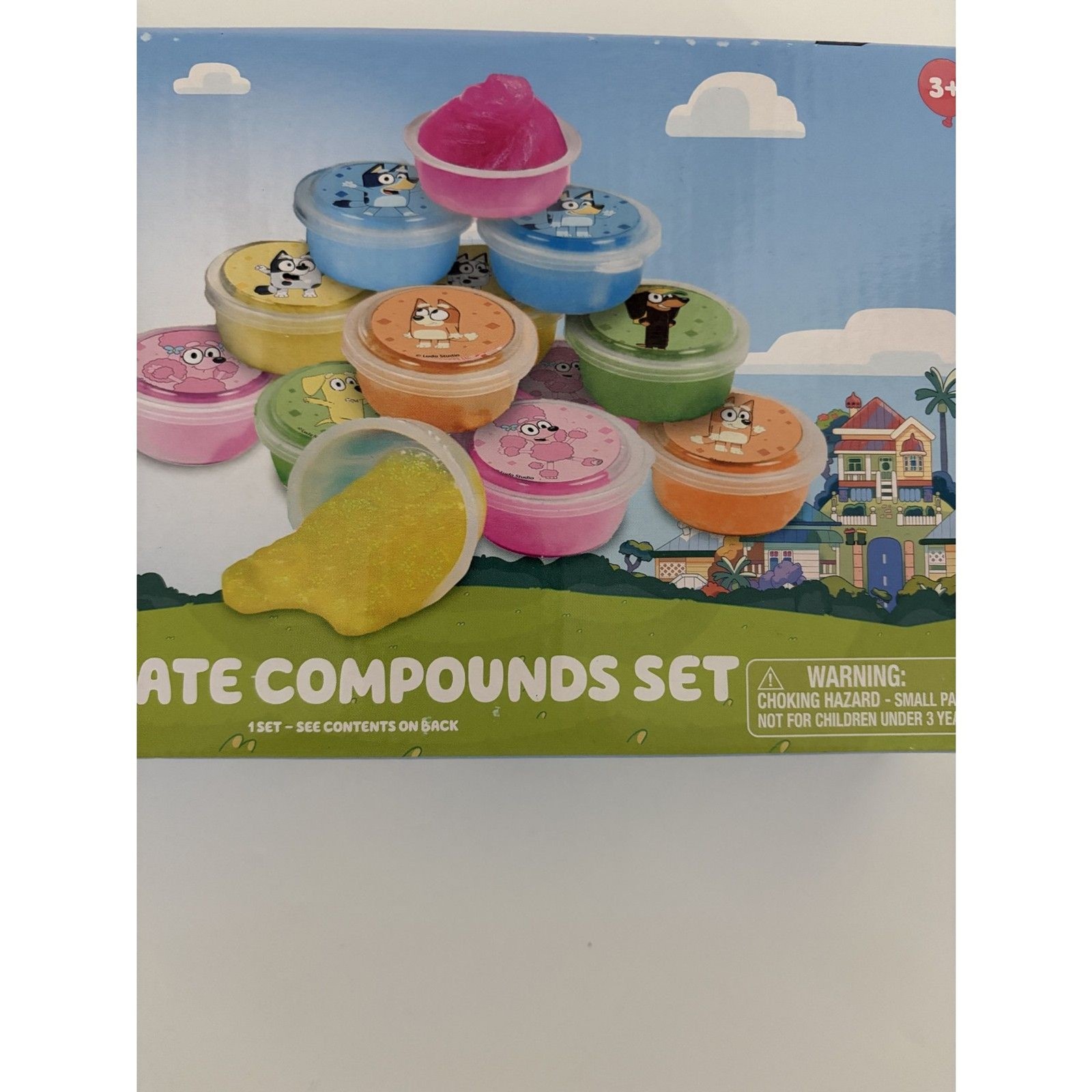 Bluey Ultimate Compounds Set, 25 Pack of Scented Glitter Slime, Resealable Conta
