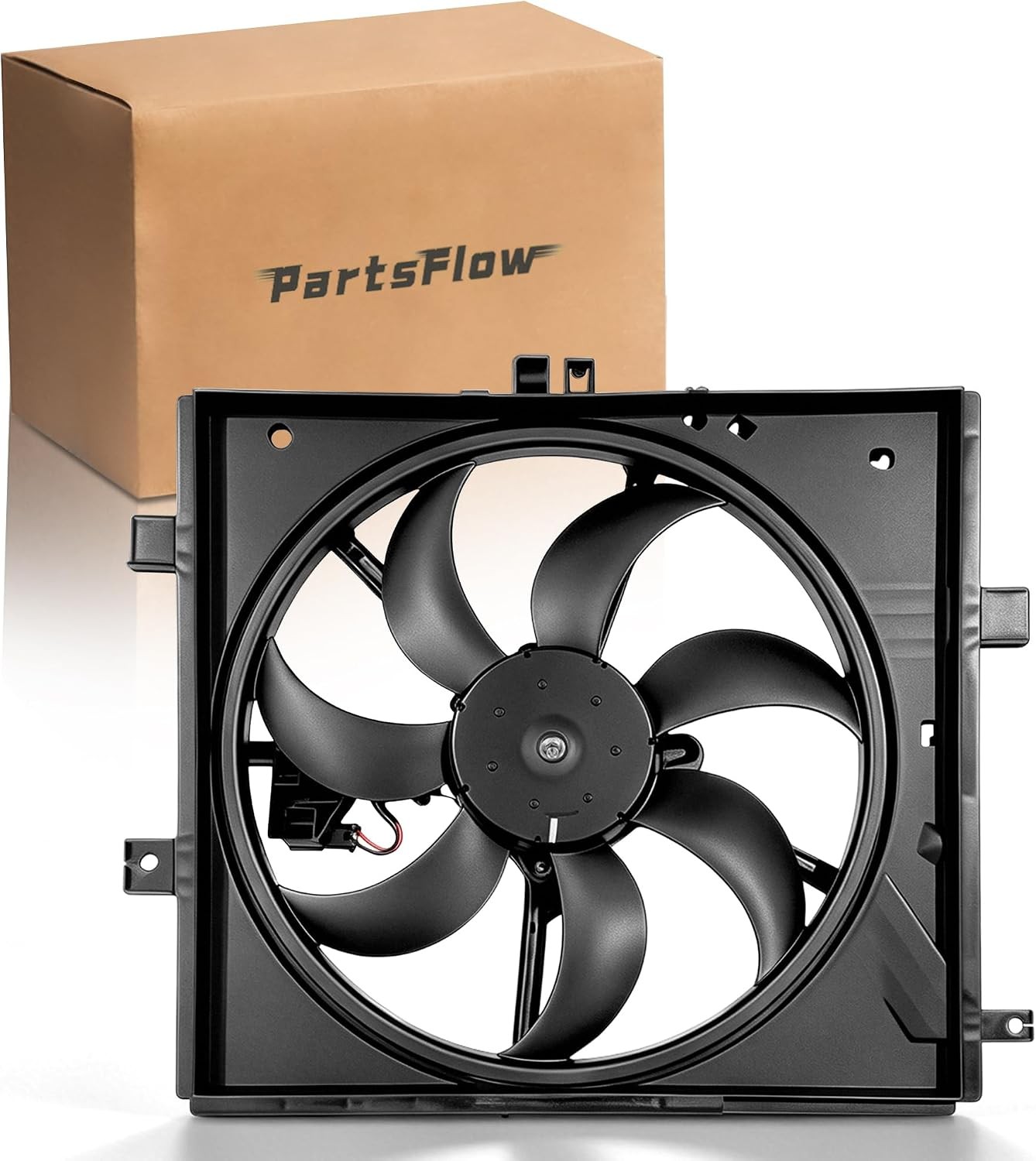Engine Radiator Cooling Fan Assembly For 2007 2008 2009 2010 2011 2012 2013 2014