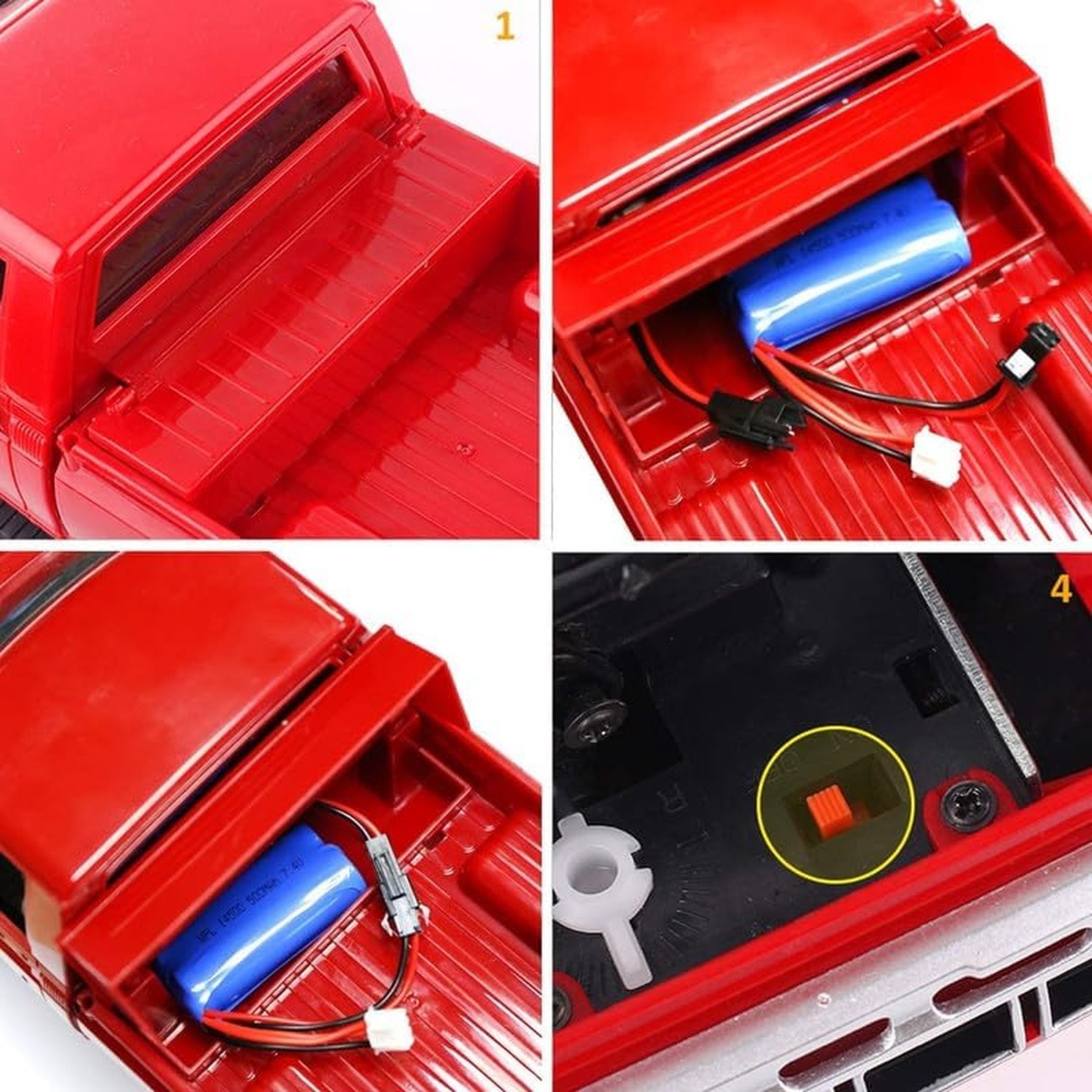 YIKESHU RC Rock Crawler WPL C24 RC Truck 4×4 1/16 RC Crawler Off Road All Ter…