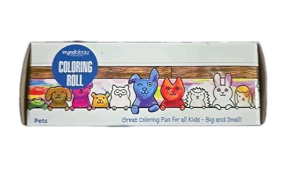 Art Stickables Pets Kids Coloring Activity Roll Surface Safe Adhesive