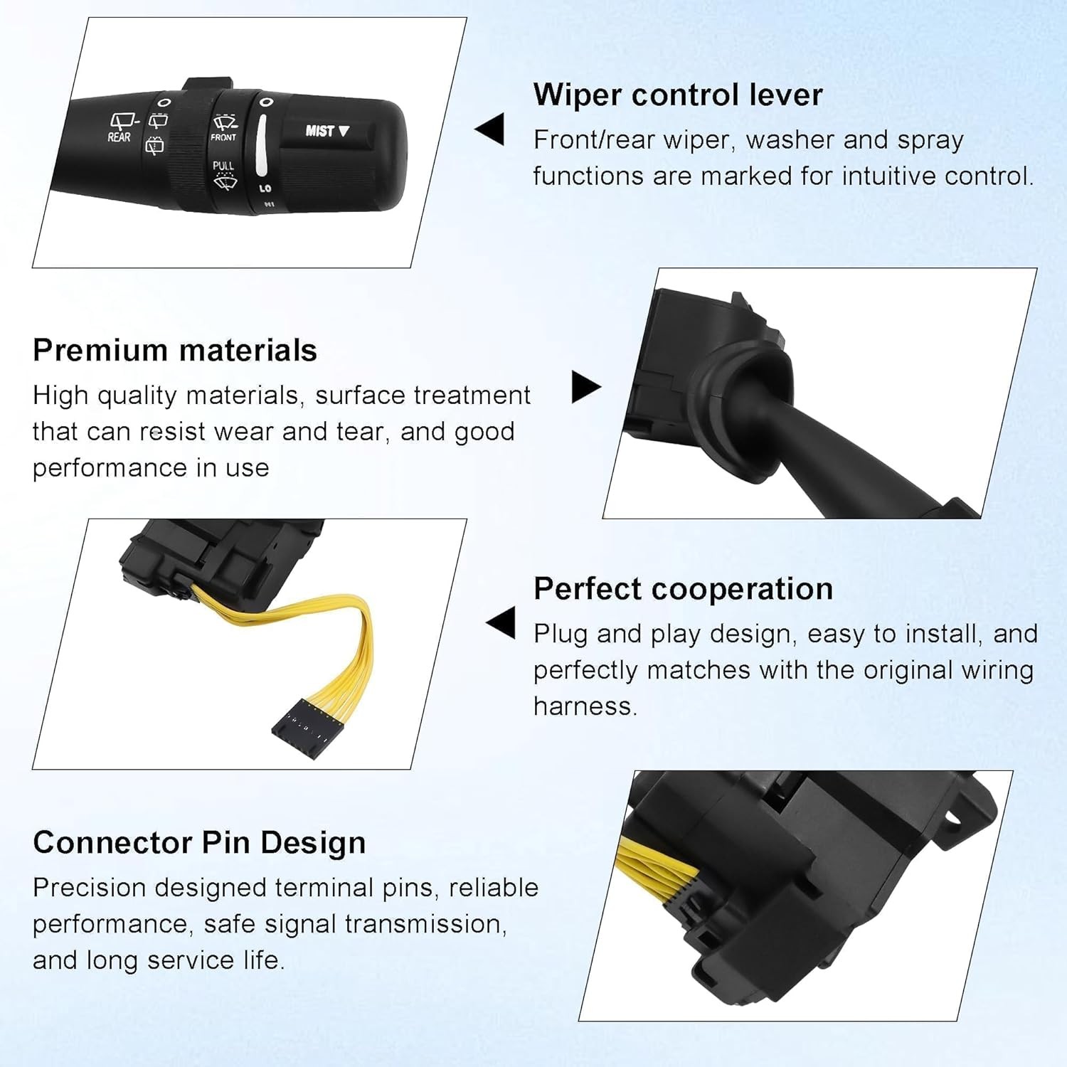 68003215AD Windshield Wiper Switch for Jeep Wrangler 2007-2017|Commander/Grand