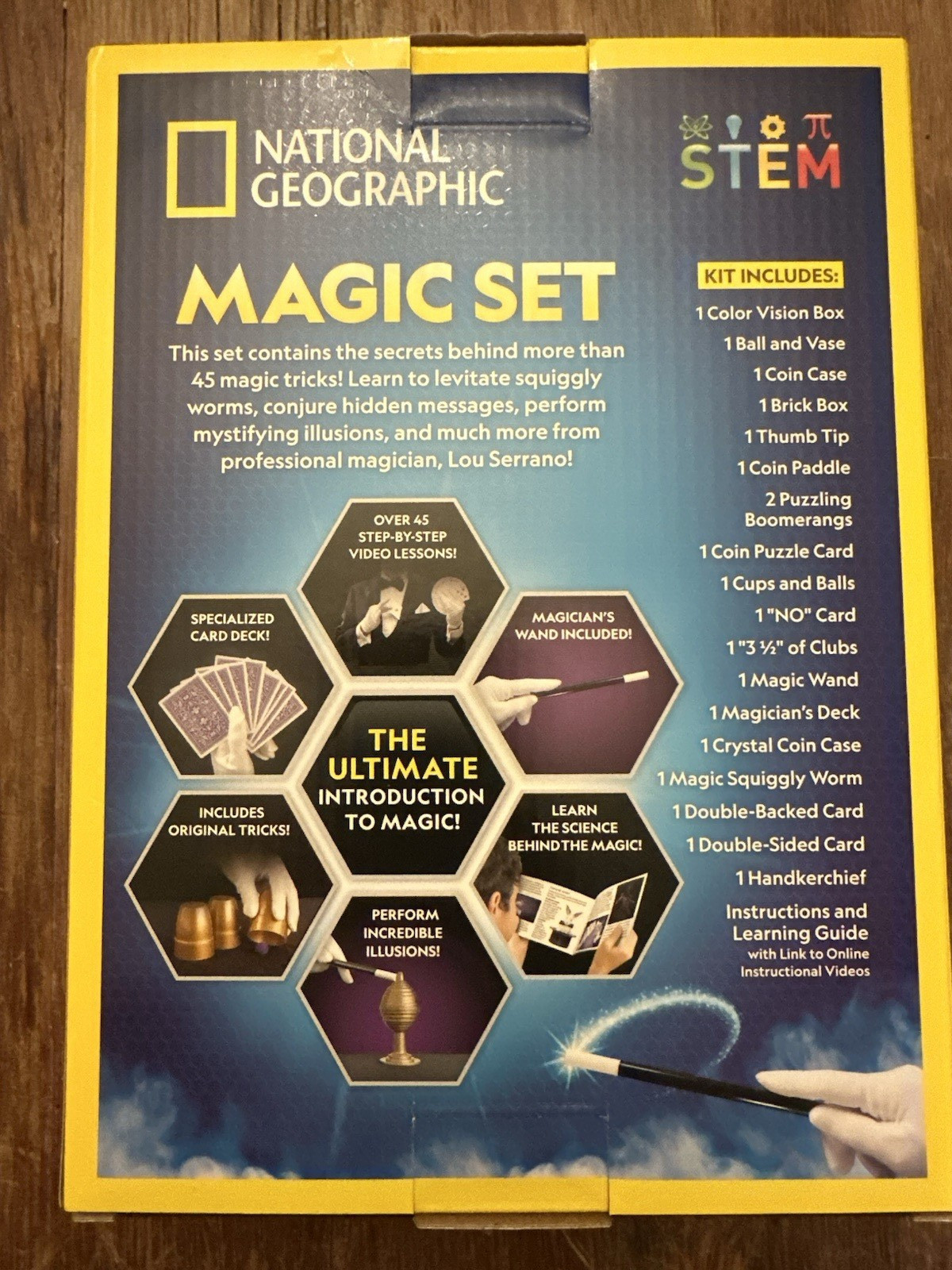 National Geographic STEM Kids Magic Set 45 Amazing Tricks for Kids Video Lessons
