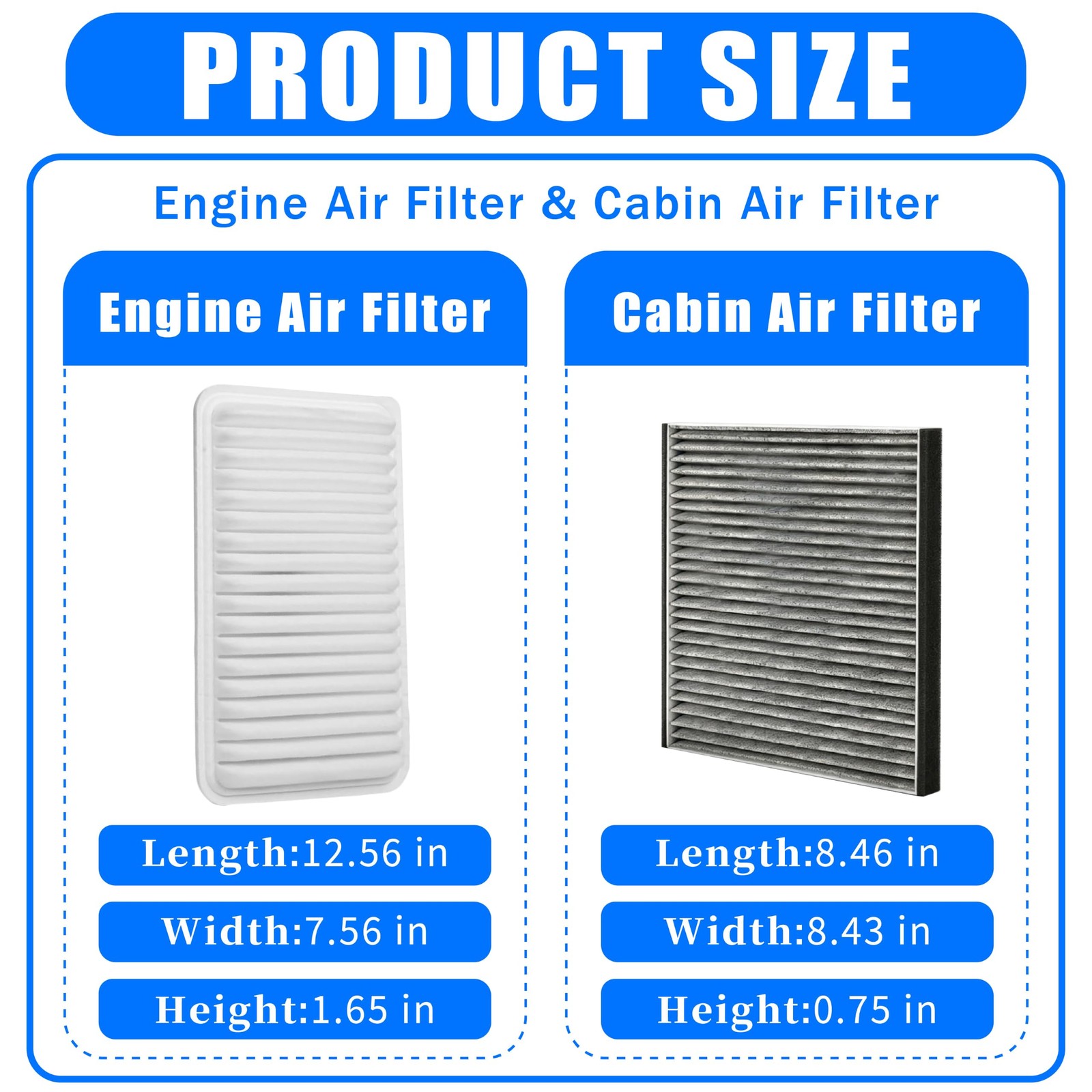 YunpanTrade Toyota Camry 02-06/Lexus RX350 07-09 air filter kit
