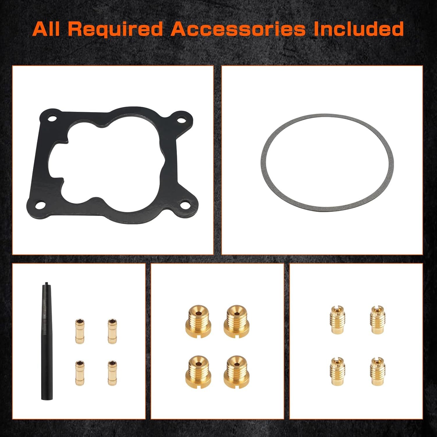BHB 4 Barrel Carburetor Replaces Rochester Quadrajet 4MV 1904R 1906R Compatible