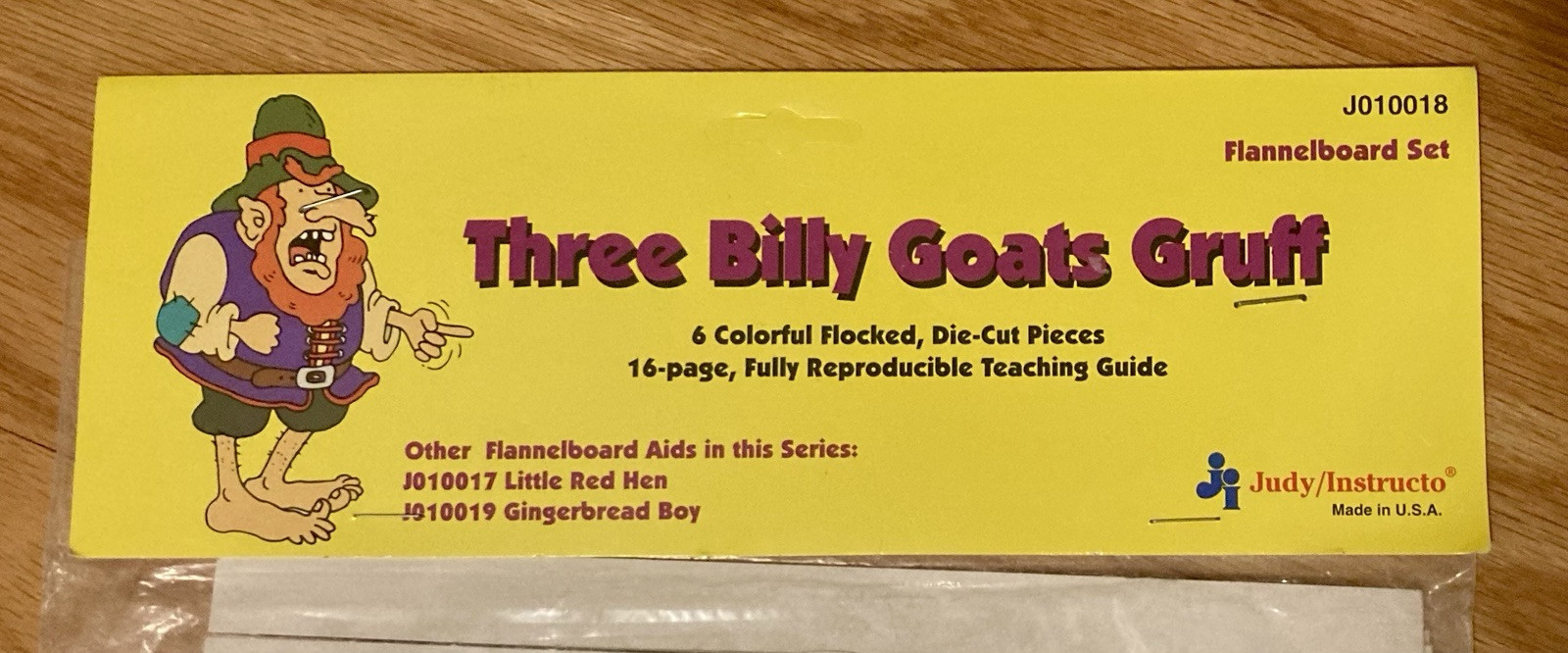 Judy Instructo Three Billy Goats Gruff Flannel Board Set J010018 SEALED