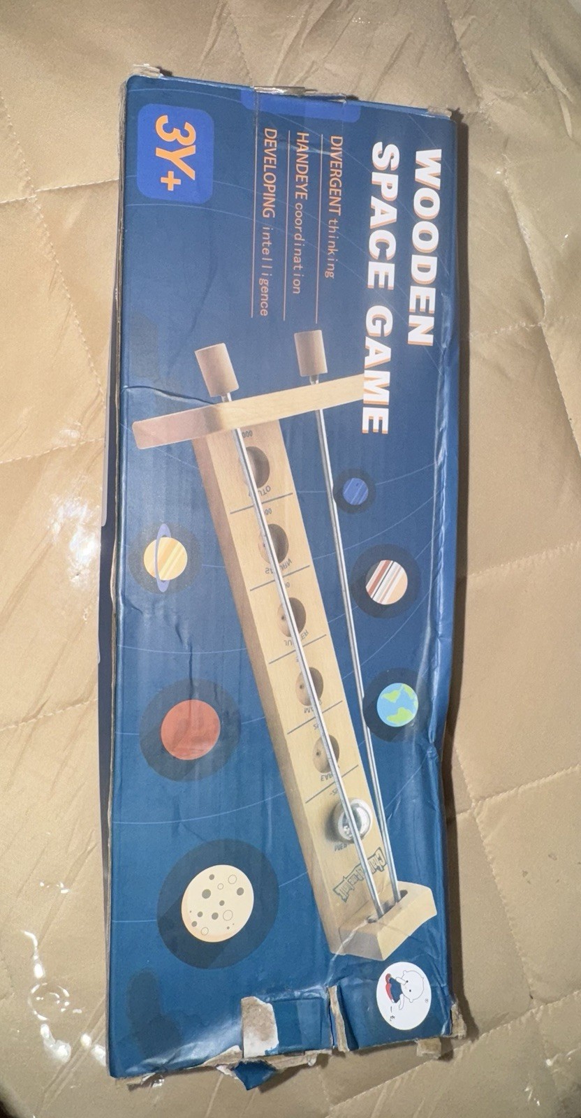 Catch The Moon Wooden Ball Rolling Balancing Game Educational Kids & Adults