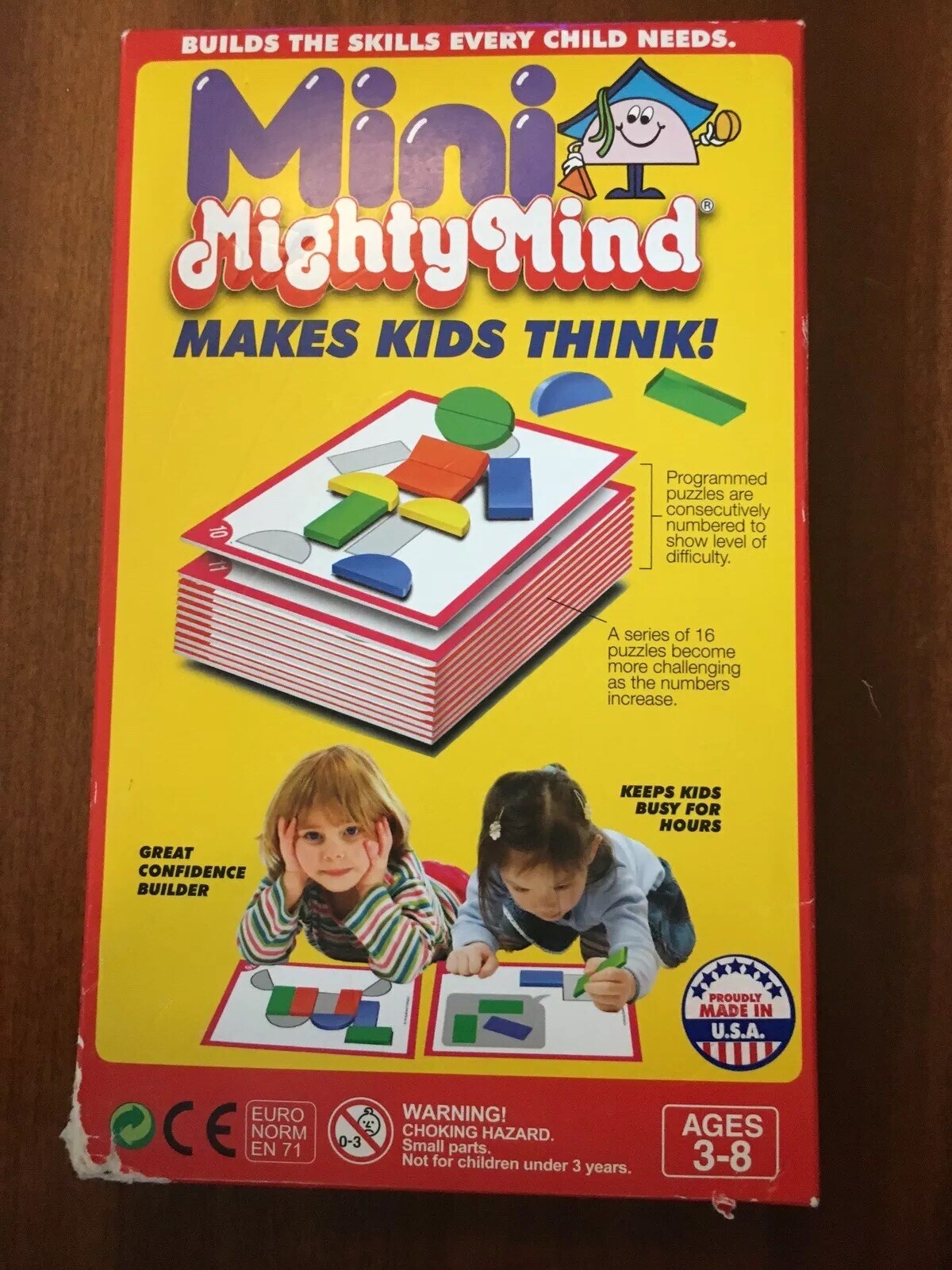 Leisure Learning Products 2009 Mini Mighty Mind Children Puzzles Complete Shapes