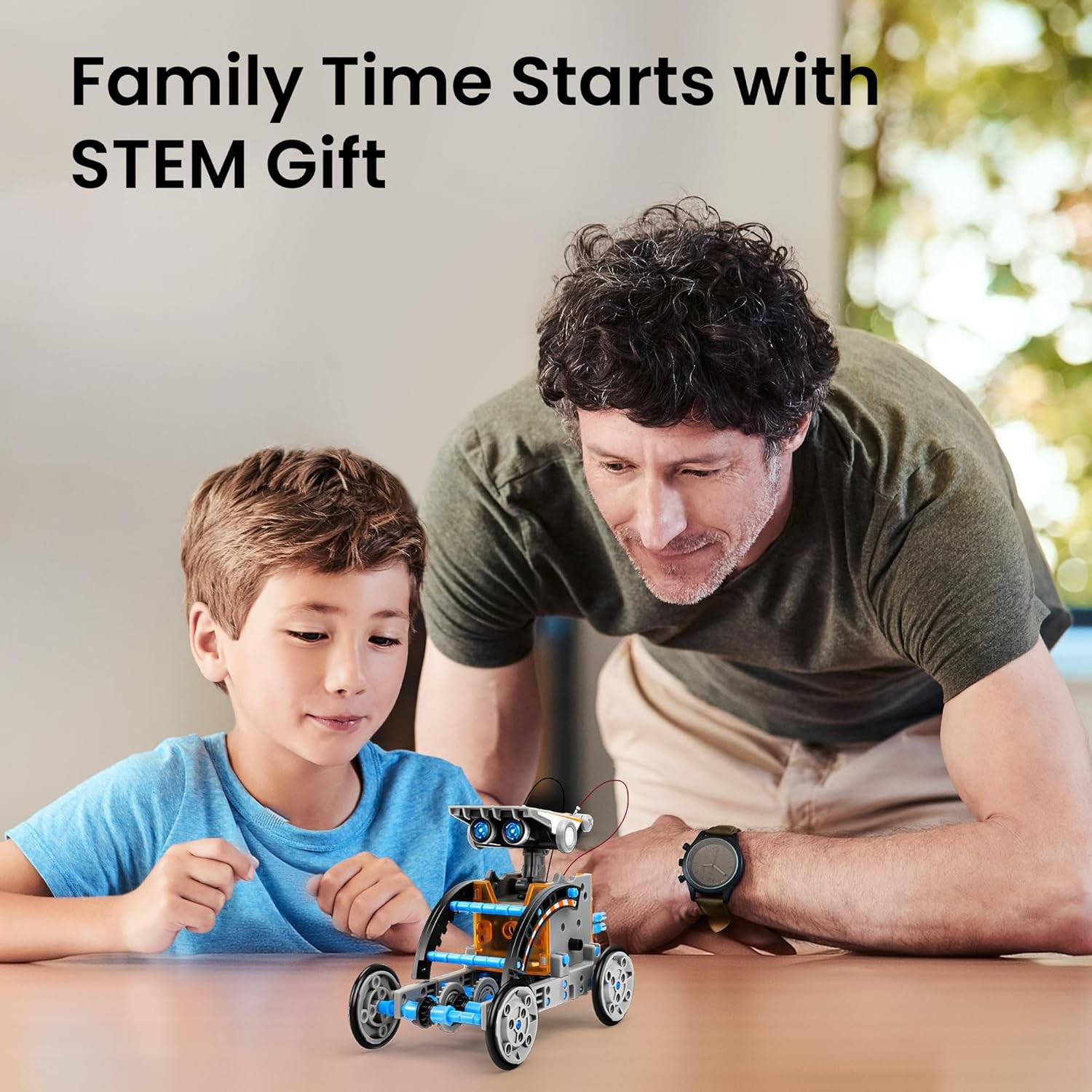 Solar Robot Building Kit – 12-in-1 STEM Toy for Kids Age 8-13, 190 Pieces