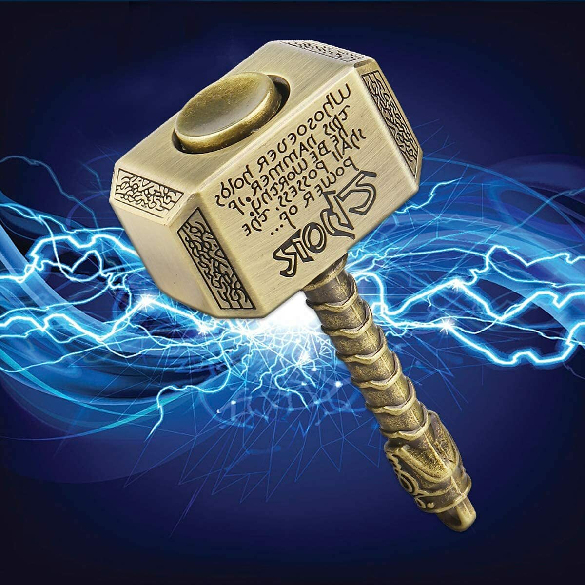 Fidget Spinner Thor Hammer Cool Metal Fidgeting Finger Spinners Toys ADHD Focus