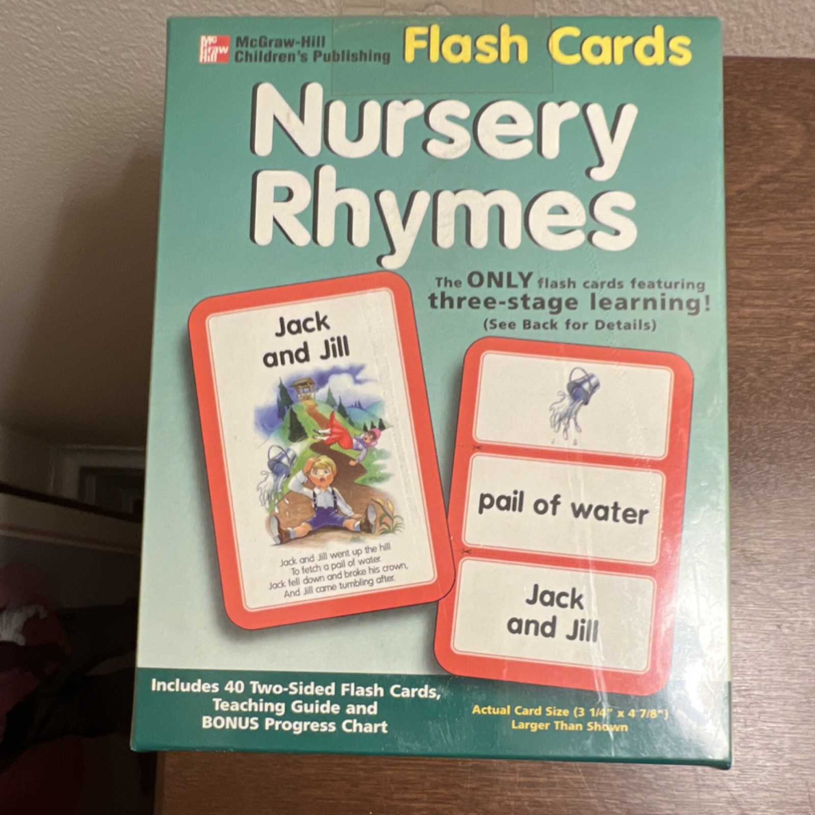 McGraw-Hill Children’s Publishing Nursery Rhymes Flash Cards Jack and Jill 4-7