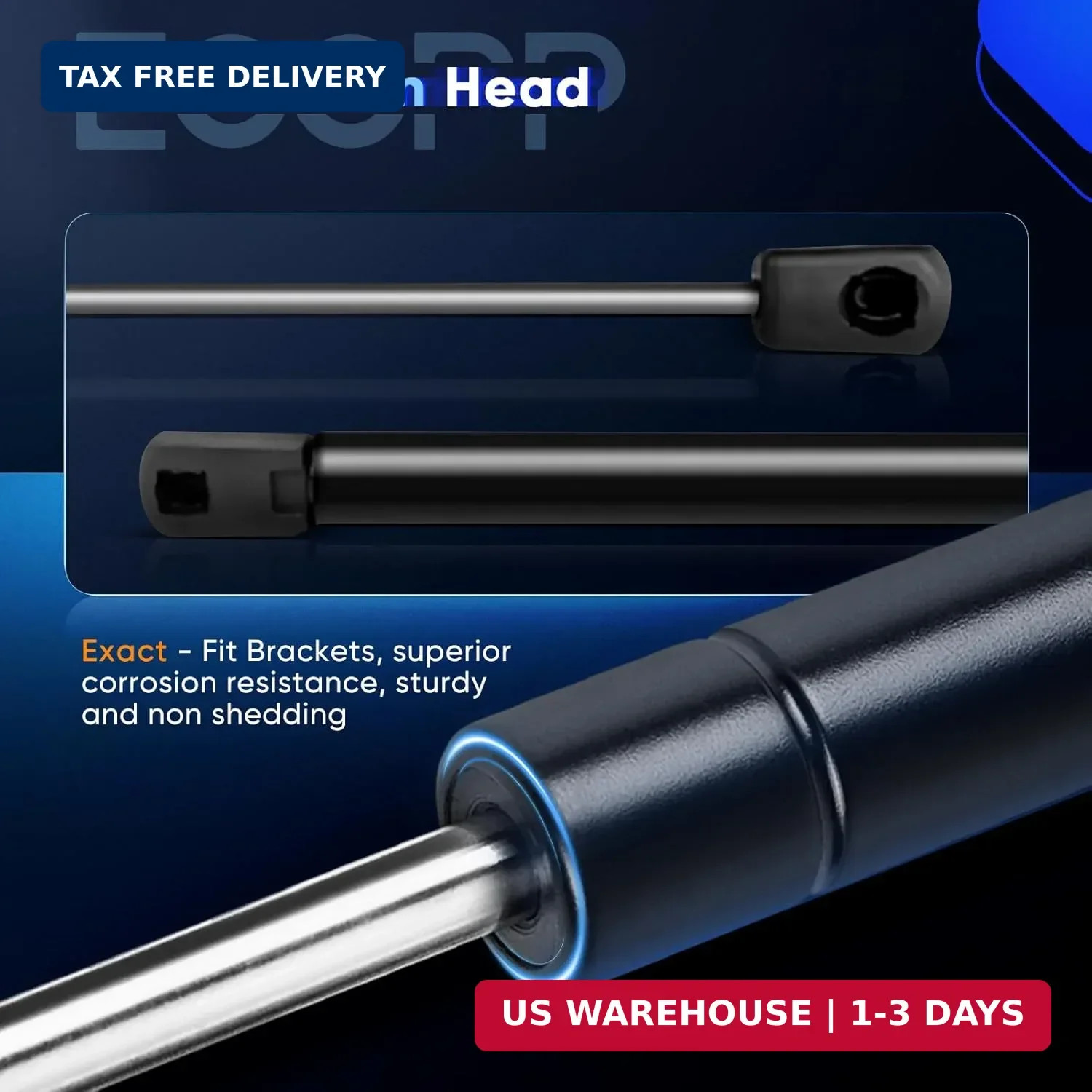 2Pcs Liftgate and 2Pcs Window Glass Lift Supports Struts for GMC Yukon 1500 2500