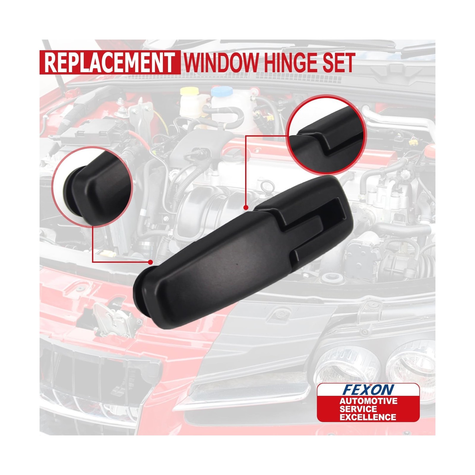 Rear Window Hinge Set Liftgate Tailgate Glass Replacement for 2… Fast USA SHIP