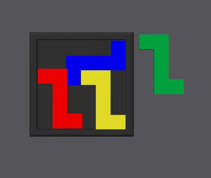 Fit 4 S in a Square Puzzle – Brain Game for Intelligence Challenges | 4