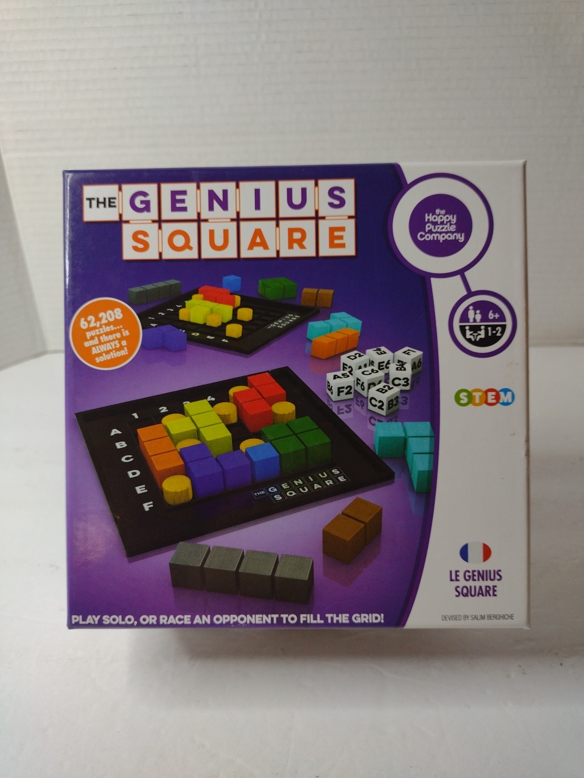 The Genius Square The Happy Puzzle Company 2018 STEM Brain Teaser New
