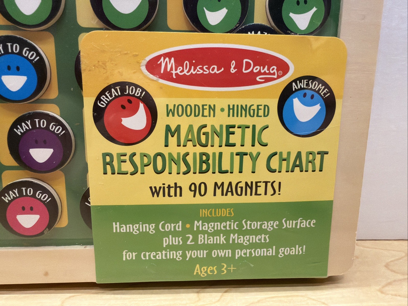 Melissa & Doug My Magnetic Responsibility Chart BRAND NEW & SEALED Wooden