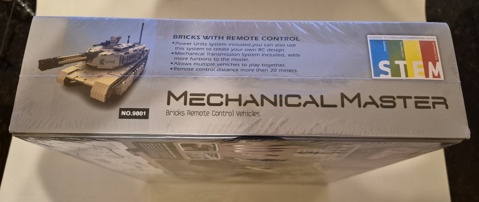 Qihui 9801 STEM Mechanical Master Tech Bricks RC Tank Building Blocks Remote Con