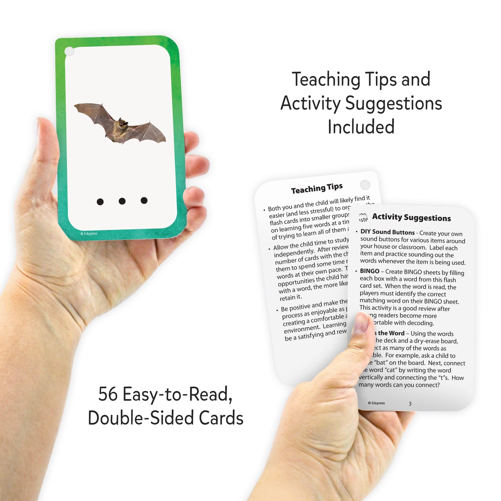 Medium Multi Flash Card Set with Sound Buttons for Learning and Teaching Ages 4+