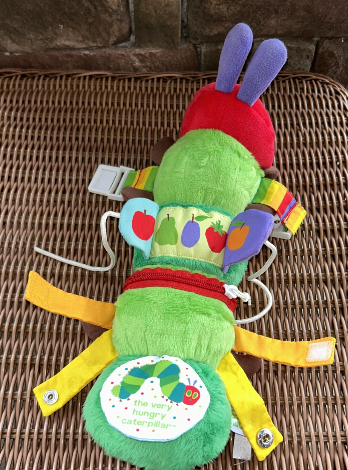 The World of Eric Carle Caterpillar Plush Developmental Teaching Aid 12″ New