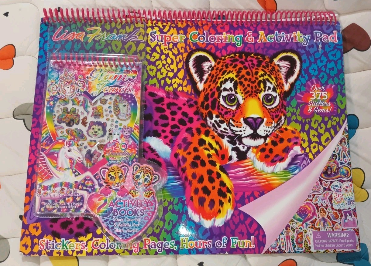 Bendon Lisa Frank Coloring and Activity Pad & Fashions Stickers 2016