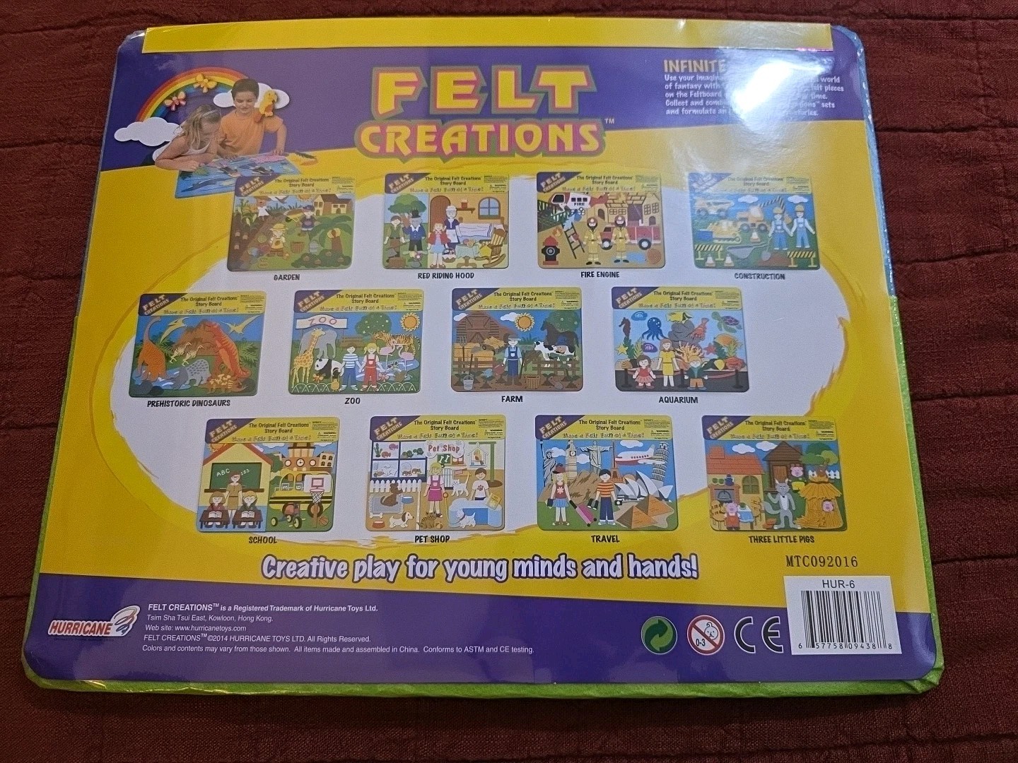 Felt Creations Story Board Gingerbread Man Original New! Hard To Find! Cute!