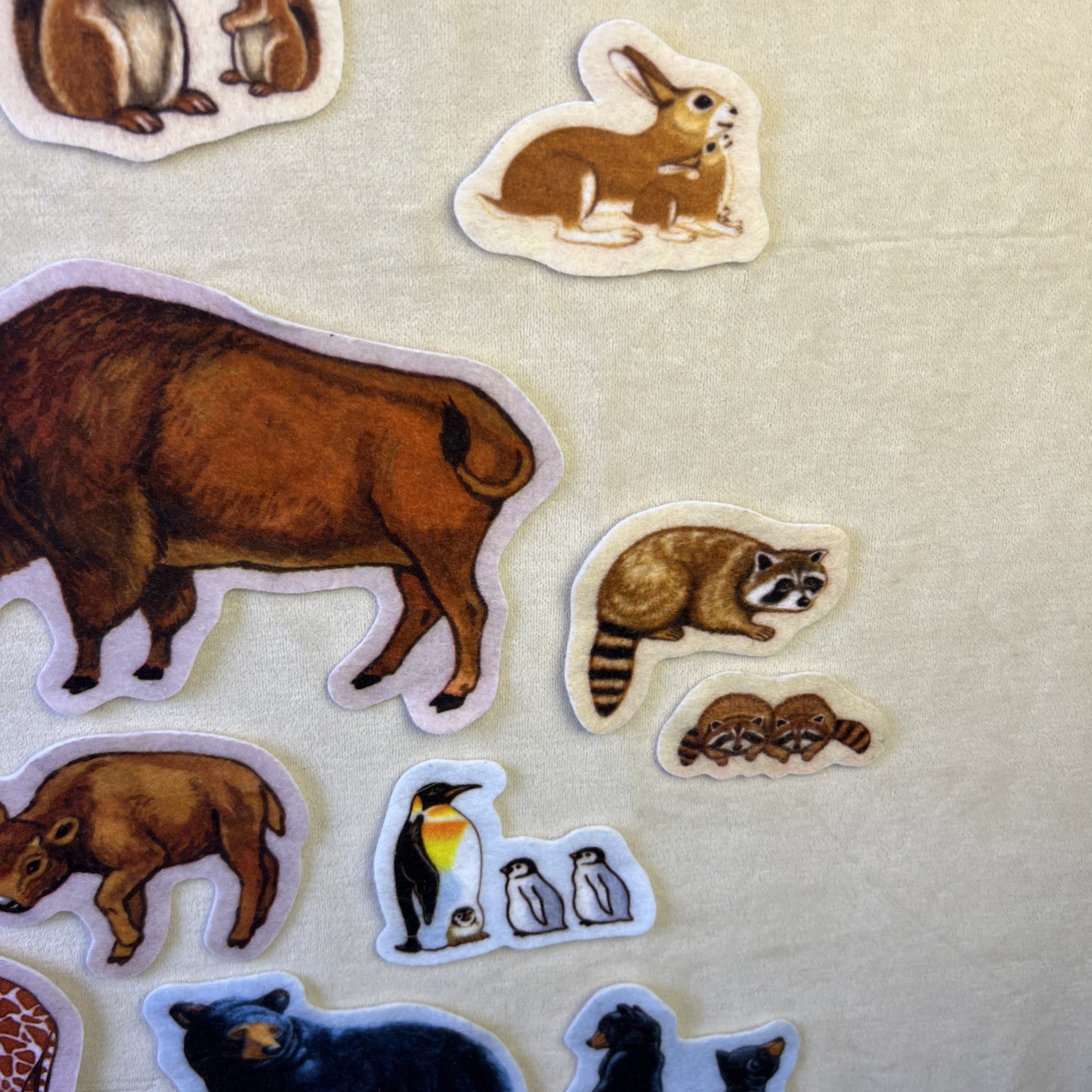 Little Folk Visuals Wild Animals Felt Precut Set of 23 Flannel Storyboard Kids