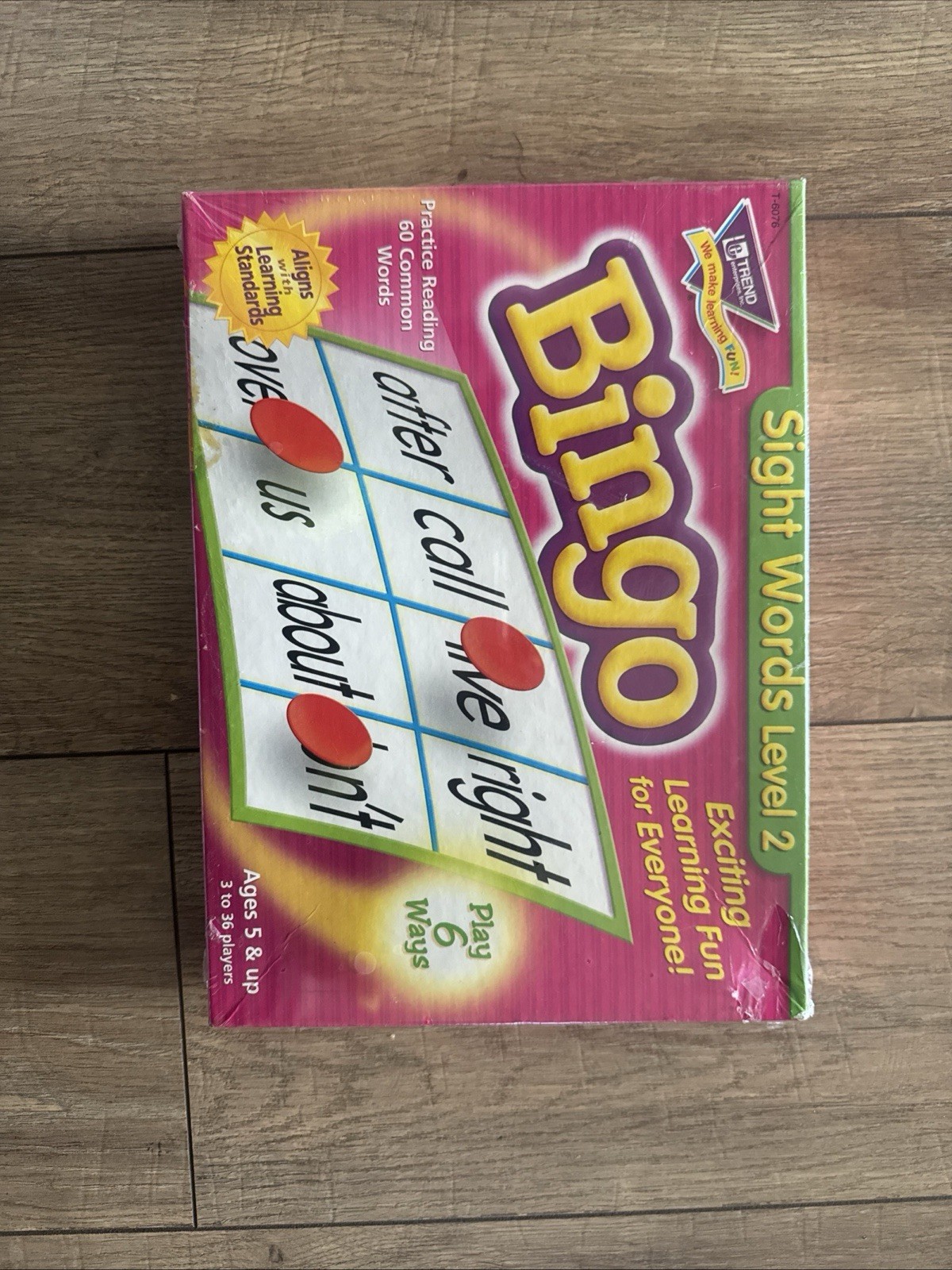 Trend Enterprises Sight Words Level 2 Bingo Game Practice Reading Play 6 Ways