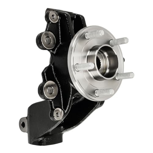 Front Steering Knuckle & Wheel Bearing Hub Assembly Compatible with Ford