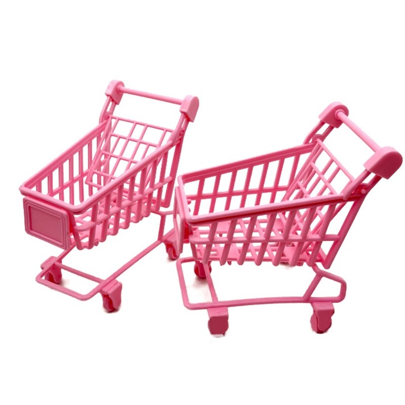 Desk Decoration Baking Accessories Miniature Shopping Cart Interactive Playset