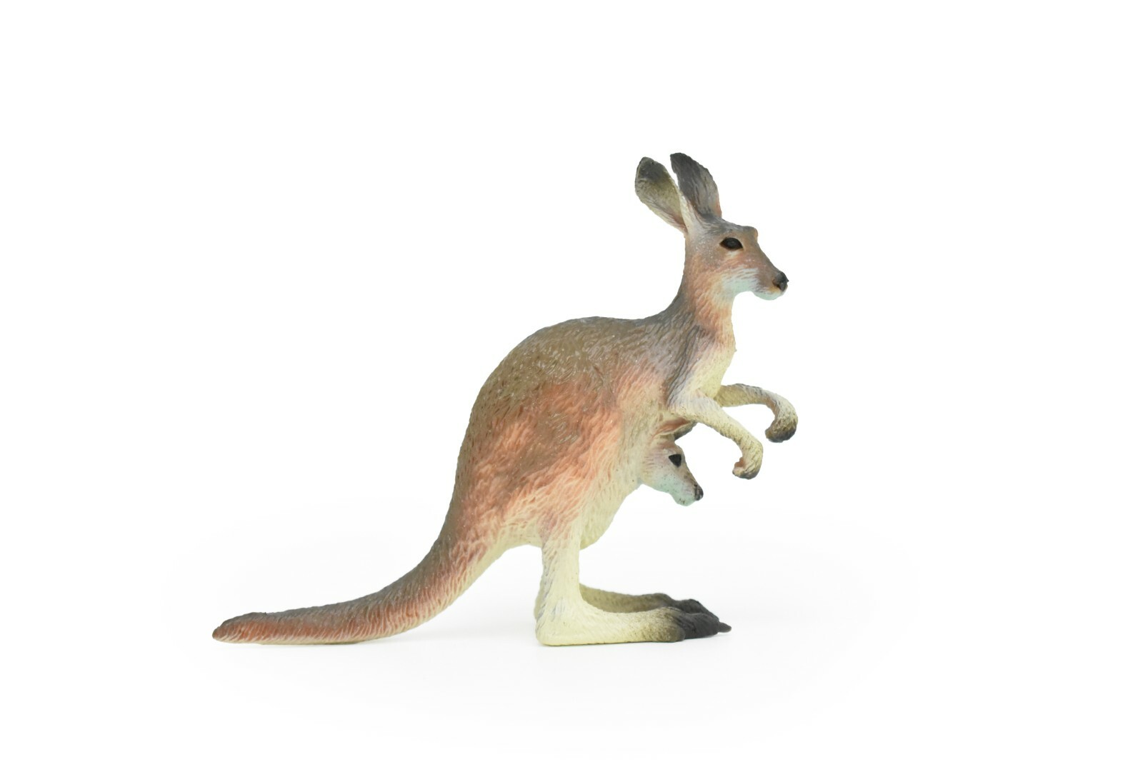 Kangaroo with Joey, Museum Quality Plastic Toy Hand Painted 4 1/2 ” CWG170 BB4
