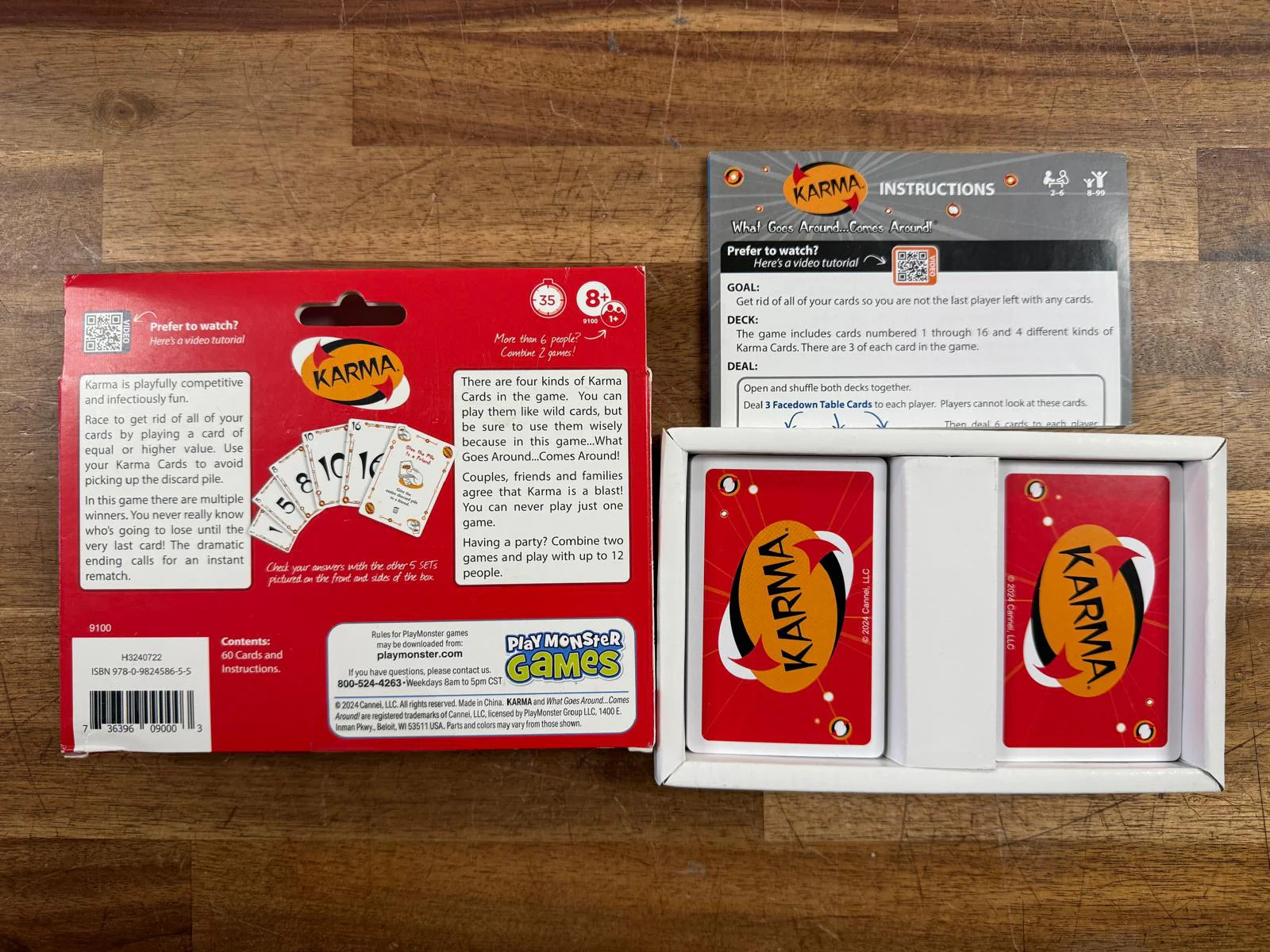 KARMA Card Game Ages 8 Players 1 (VG)