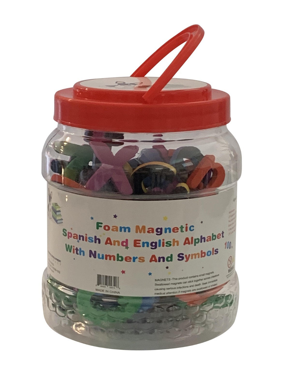 Foam Magnetic Spanish And English Letters, Alphabet, Bilingual, Spanish