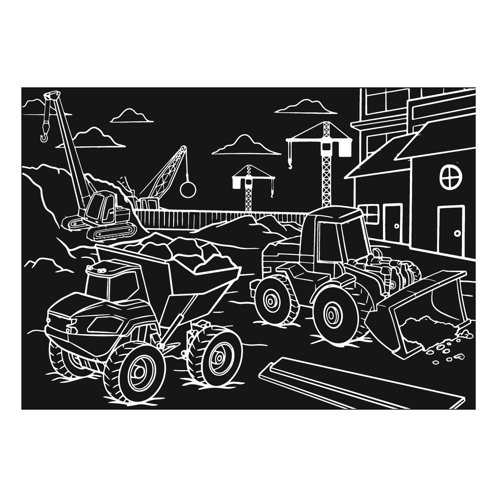 Imagination Starters – Chalkboard Construction Placemat 12×17