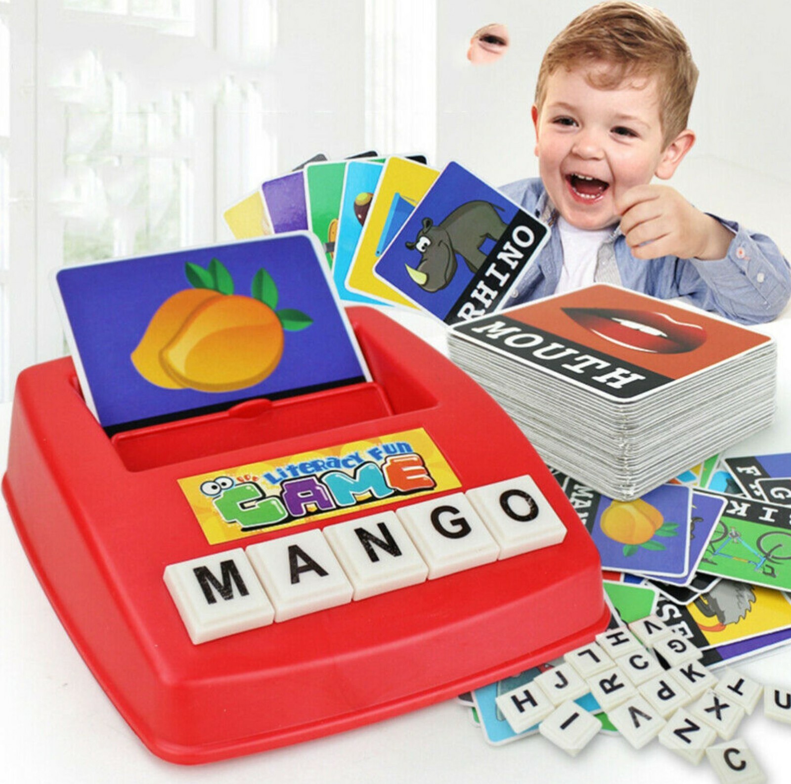 1 Set Literacy Fun Game Words Learning Card for Kids Toddlers Children 113 Piece