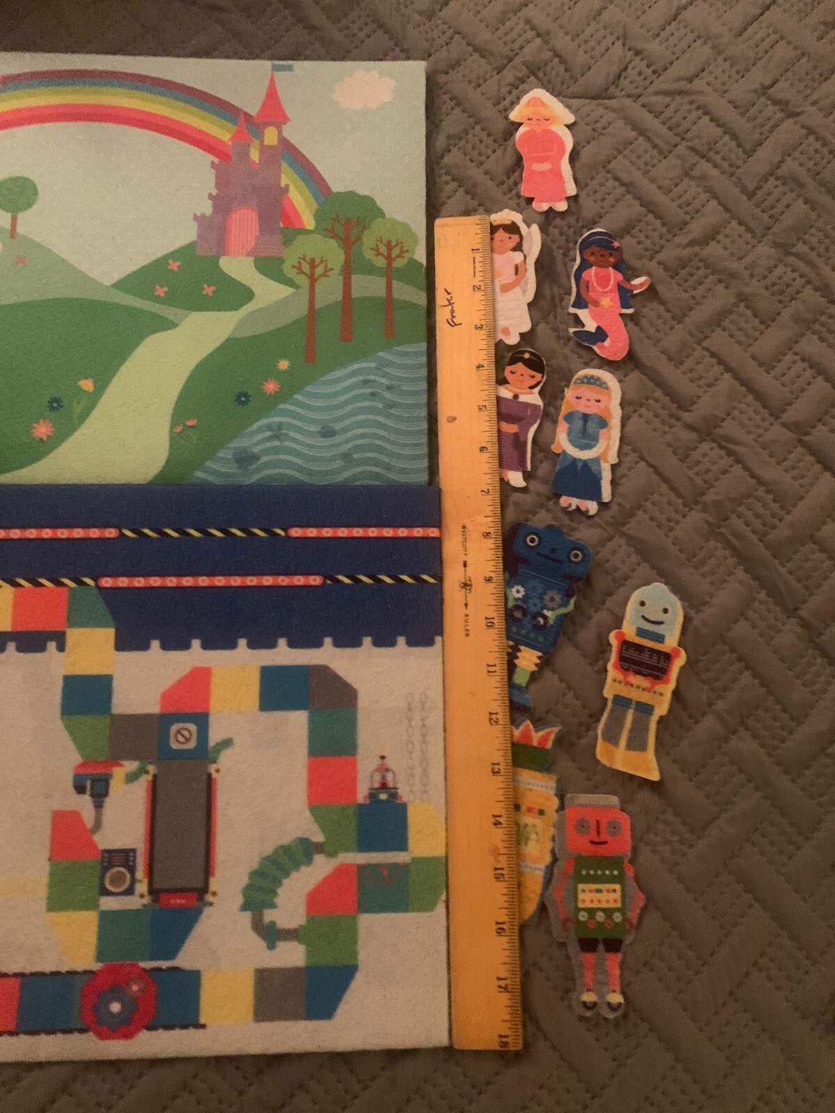 The Story Teller Felt Story Board Cutouts Fairy Tale Stories Robots Lot 15×11