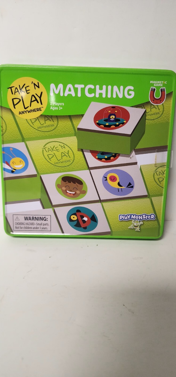 Playmonster Take ‘N’ Play Anywhere Matching Magnetic Game Portable Travel Toy