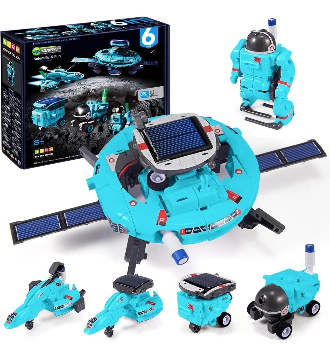 6-in-1 STEM Solar Robot Kit for Kids Educational Science New Sealed- Box Damage