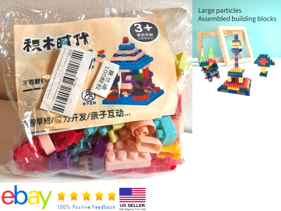 Extra 10% OFF 100 Large Particles Assembled Blocks Puzzle Set Age 3+ Kids Toys