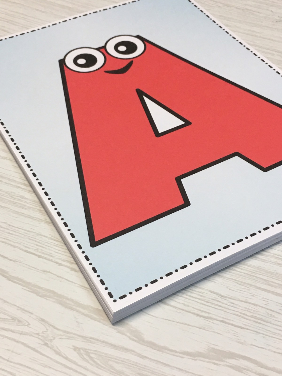 26 cards – Full color Alphabet People cards- Pre school Kindergarten Letters