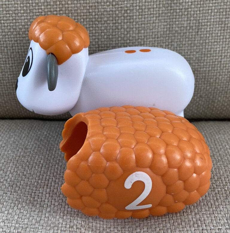 COUNTING SHEEP Learning Resources Snap-n-learn KINDERGARTEN LEARNING TOOL PARTS