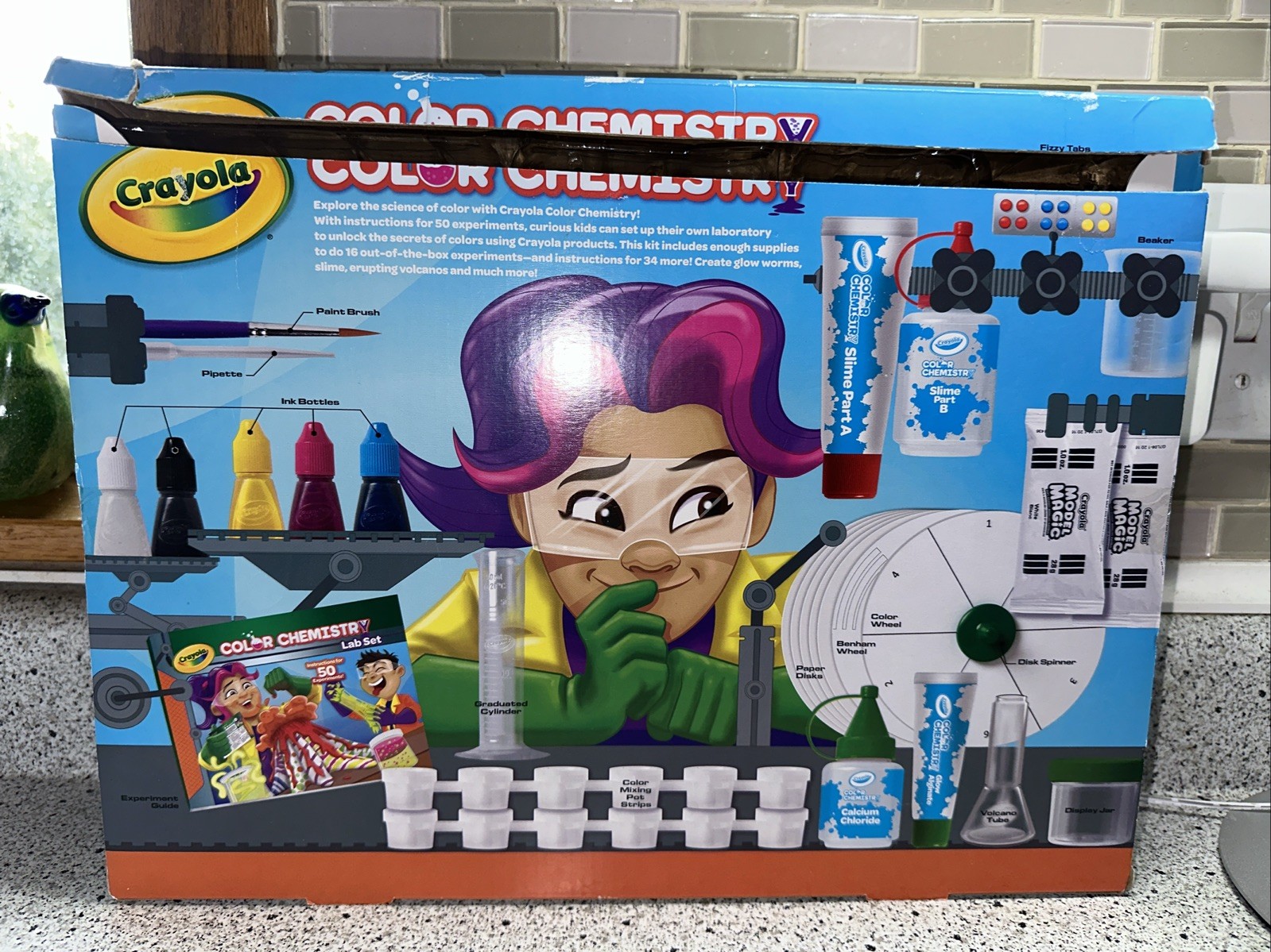 Crayola Color Chemistry Lab Set Instructions For 50 Experiments New in Open Box
