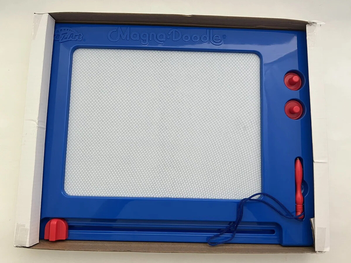 EUC • Cra-Z-Art • 14608 • Retro • Magna Doodle Drawing •Pen Stamps • Box