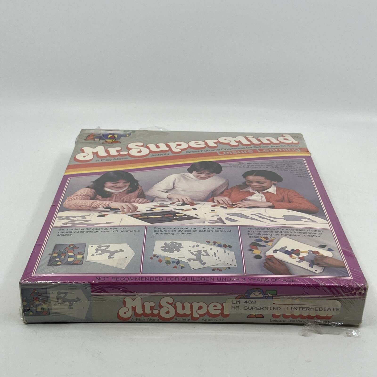 Vintage 1981 Mr. Super Mind Leisure Learning Toy Educational Puzzle – NEW SEALED
